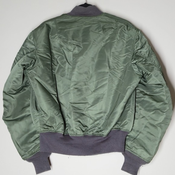 Greenbriar Industries MA-1 Flyers Flight Jacket 1993 Zipper Reversible Bomber - Picture 5 of 9